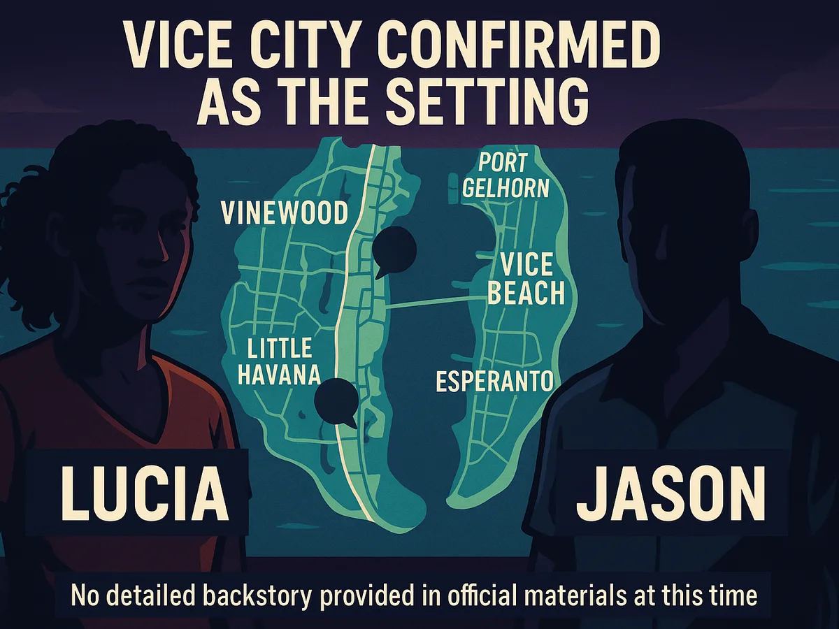 GTA 6 vice city and protagonist introduction.