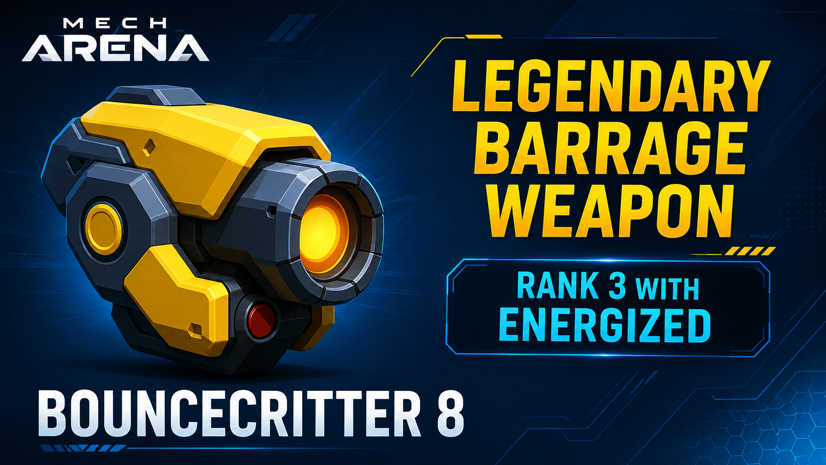 Mech Arena bouncecritter 8 quick-reference.