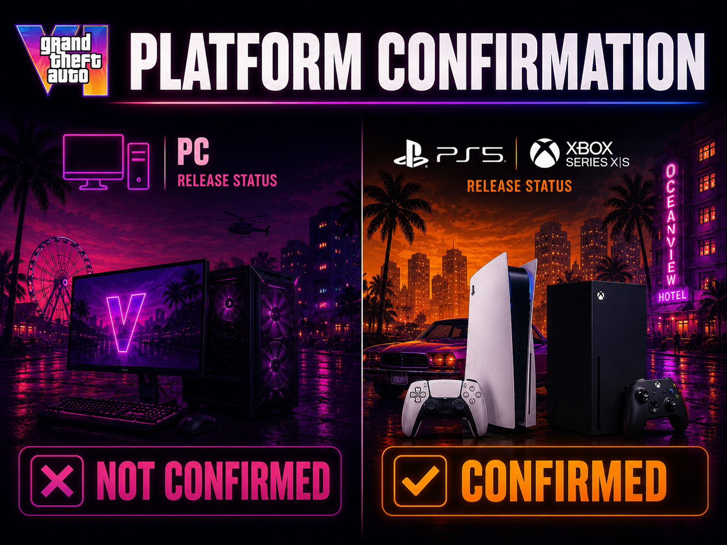 GTA 6 platform confirmation and caveats.